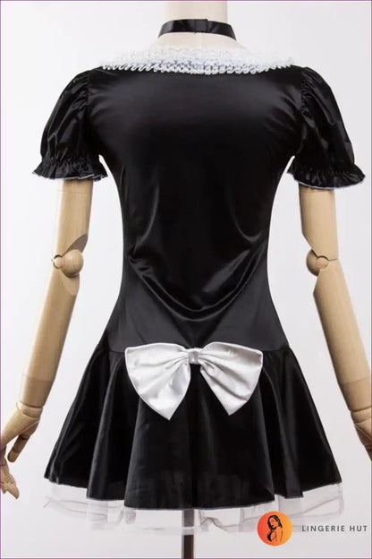 Sexy French Maid Costume with Lace Apron - Playful Fantasy for Boudoir, Costume, just In, Lace, Lingerie