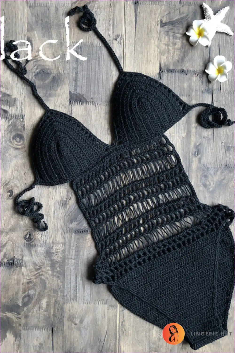 Elevate Your Beach Style With Our Sexy Hand-woven Halter Swimsuit. Dive Into Sensual Boho Chic Its Unique