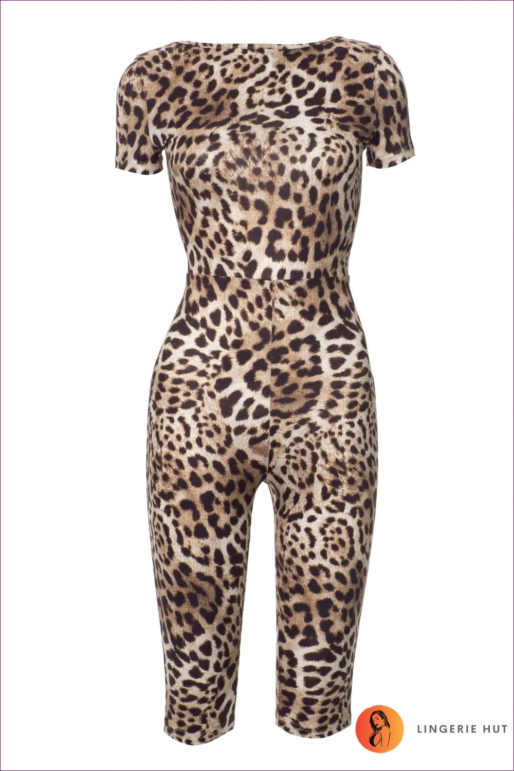 Sexy Leopard Print Romper – Summer Seduction