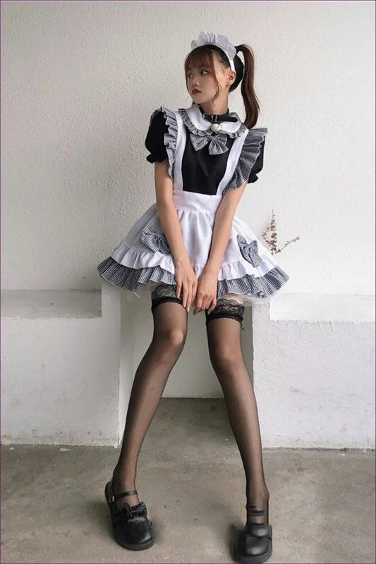 Channel The Charm And Cuteness Of K-on! With Our Sexy Lolita Maid Cosplay Costume. Embrace Your Playful