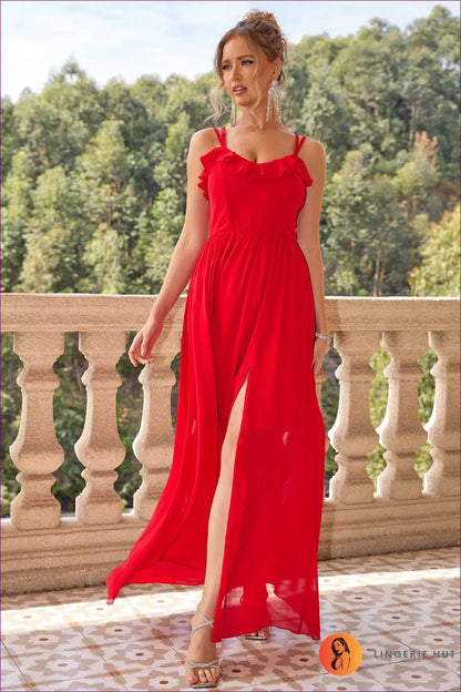 Sexy Maxi Split Dress – Evening Elegance