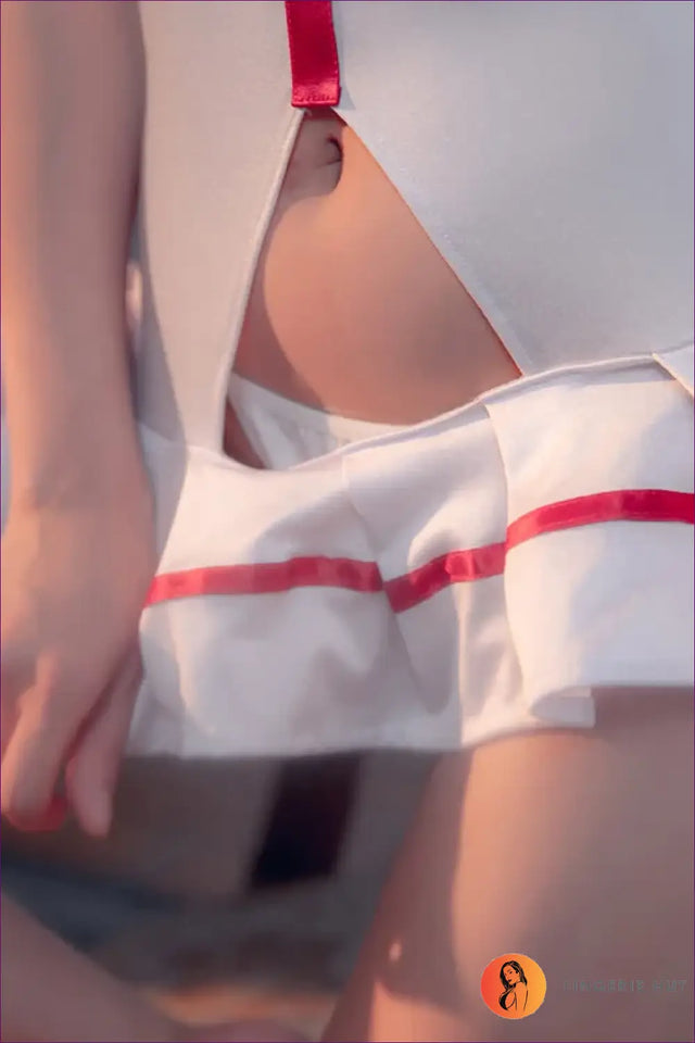 Sexy Nurse Costume with Cut-Out Skirt - After-Hours Allure