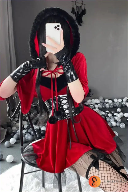 Sexy Nurse Costume with Glossy Trim - Playful Fantasy Energy for Bodycon, Costume, Evening Wear, Garter,