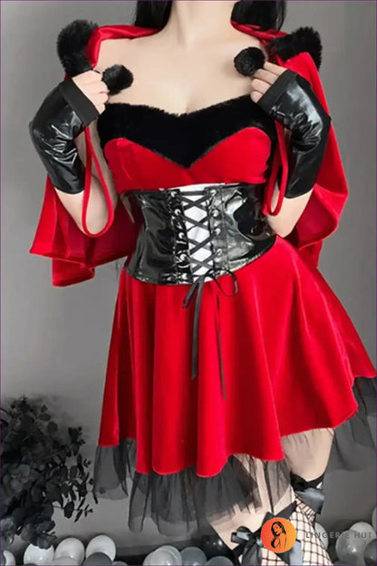 Sexy Nurse Costume with Glossy Trim - Playful Fantasy Energy for Bodycon, Costume, Evening Wear, Garter,