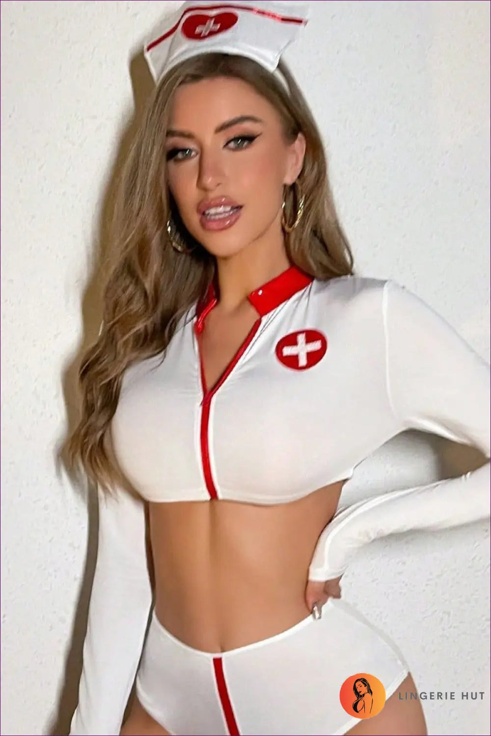 Sexy Nurse Costume - Playful Temptation for Boudoir, Costume, Honeymoon, N,