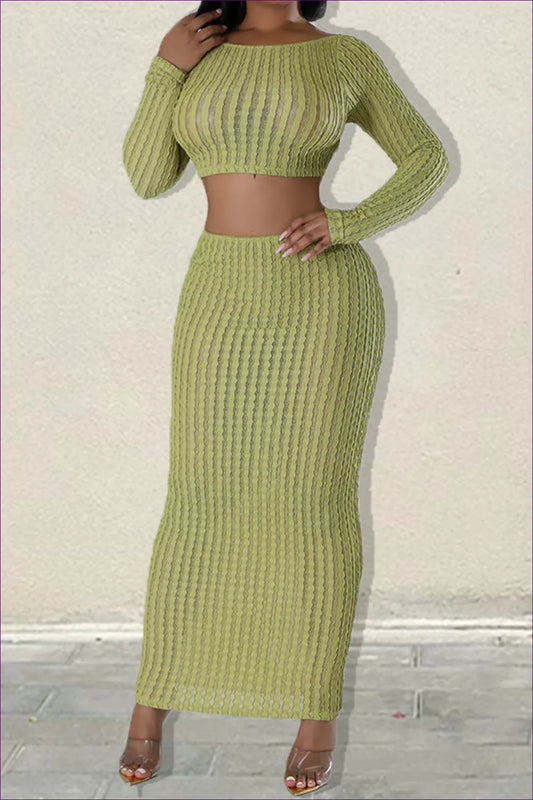 Sexy Olive Green Co-ord Set - Bold Allure For s