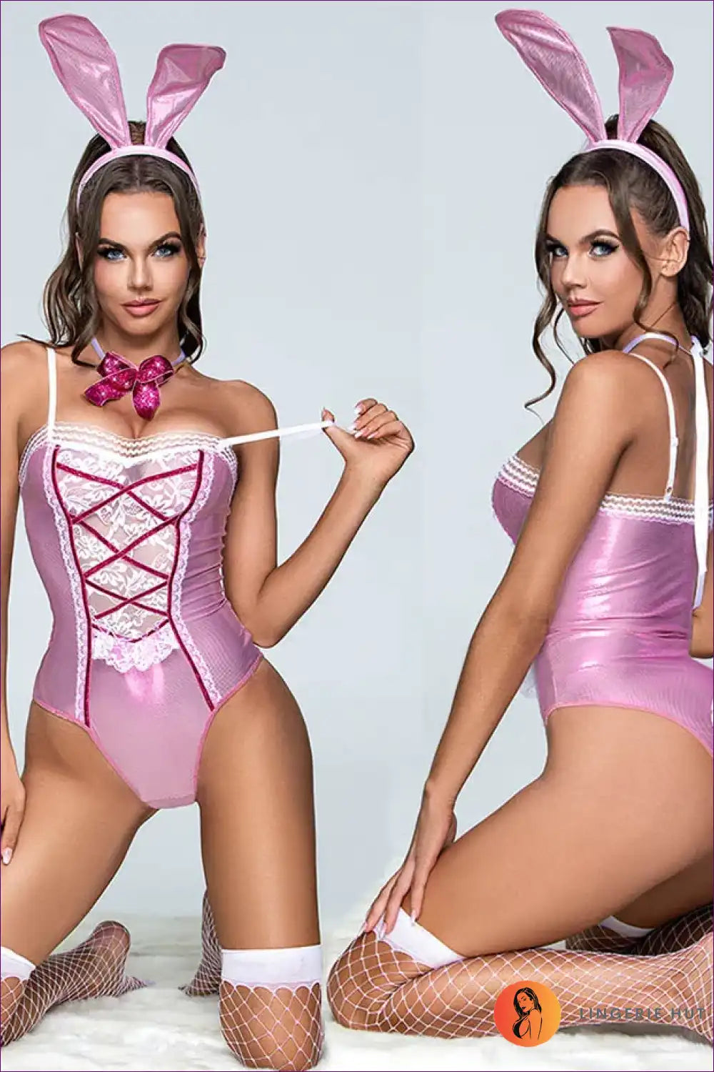 Sexy Stewardess Costume Bodysuit with Lace - Effortless Fantasy for Bodysuit, Boudoir, Costume, just In, Lace