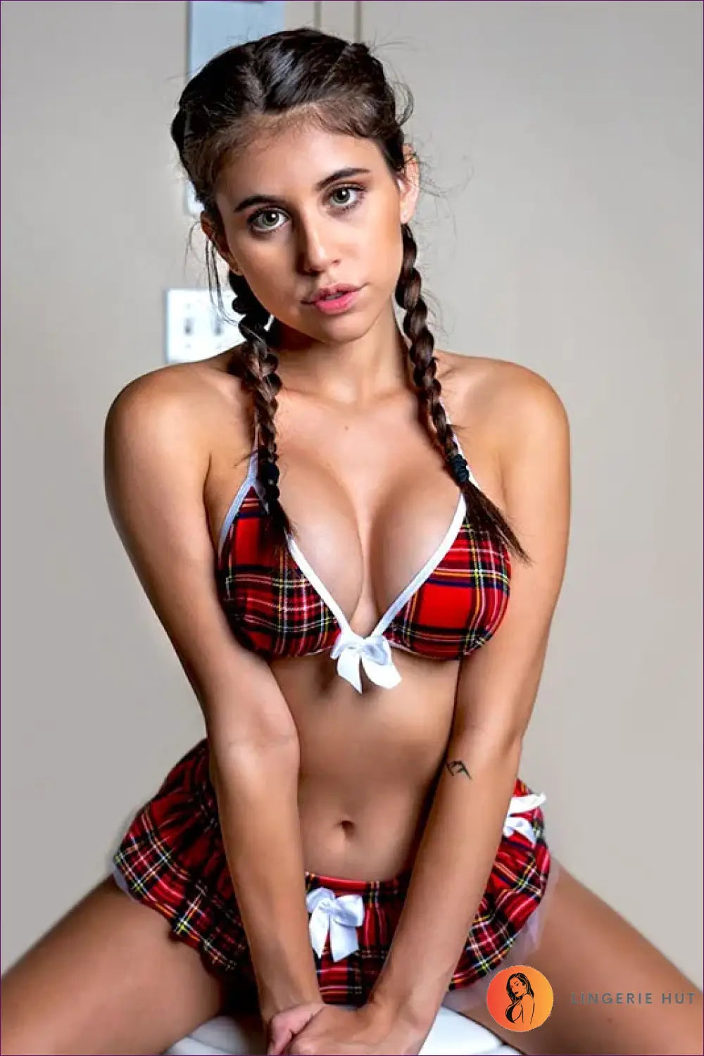 Student Costume Mini Outfit Set - Fantasy Roleplay Ready - 12 / s - Lingerie Hut - Cutout • Party • Pinterest_blocked