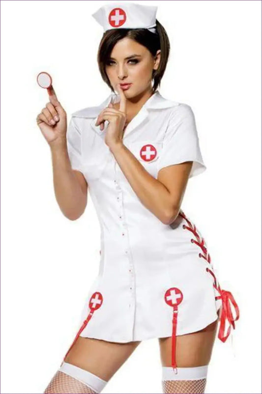 Sexy White Nurse Costume – Halloween Chic