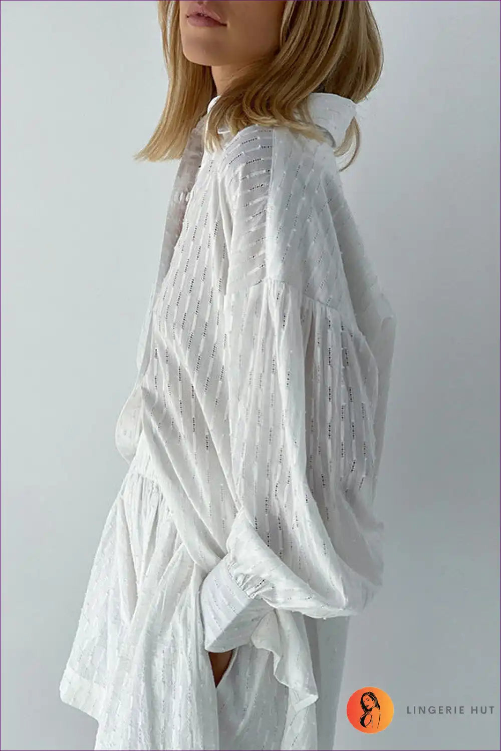 Shirt Dress with Button Front - Effortless Morning Ritual for All Season, Casual, Cotton, Dress, Everyday