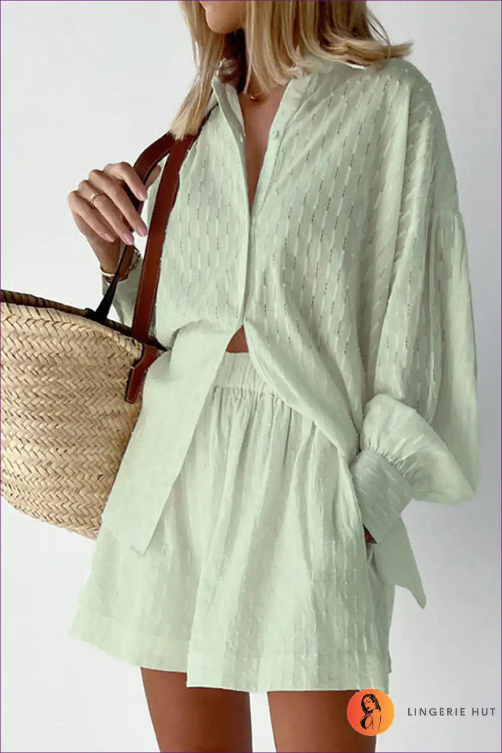 Shirt Dress with Button Front - Effortless Morning Ritual for All Season, Casual, Cotton, Dress, Everyday