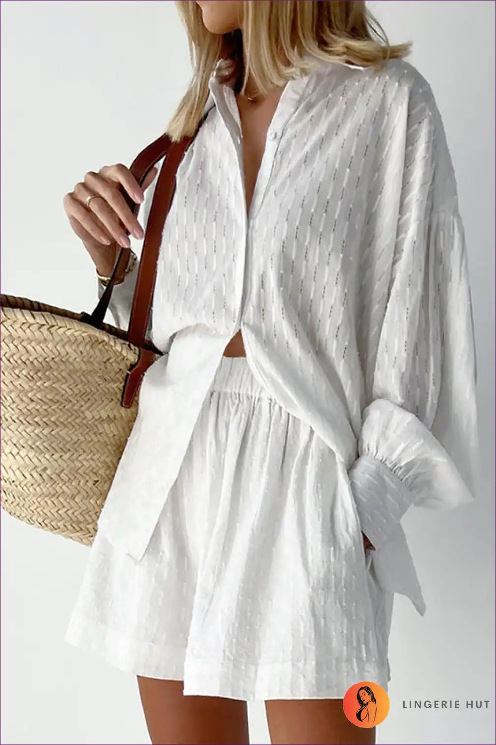 Shirt Dress with Button Front - Effortless Morning Ritual for All Season, Casual, Cotton, Dress, Everyday