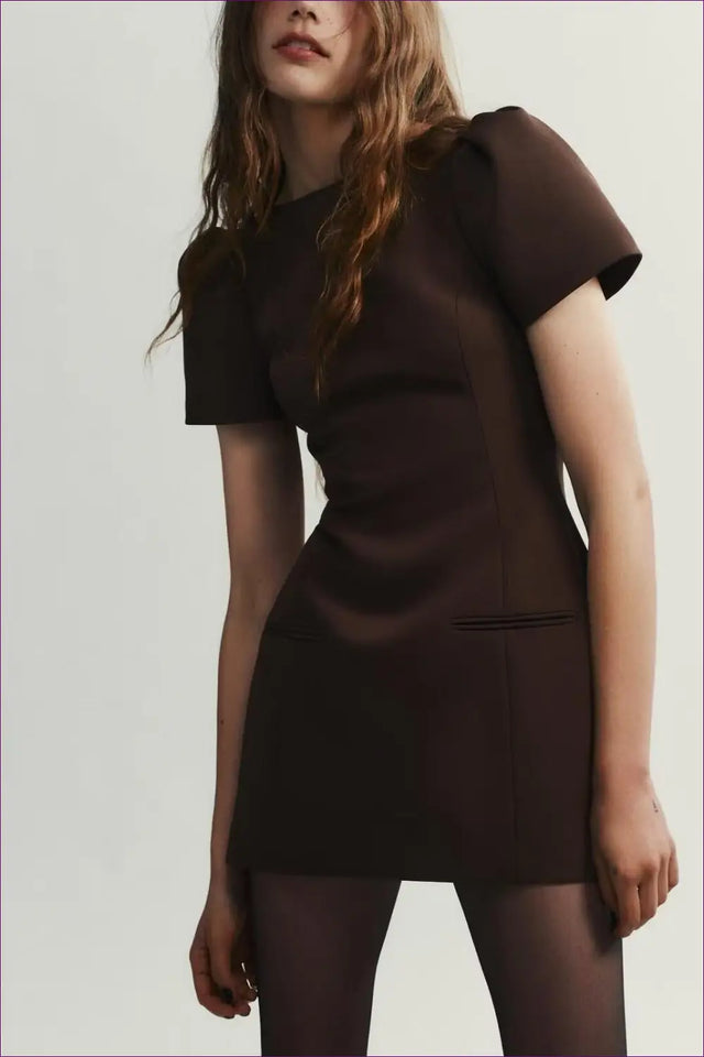 Mini Dress with Short Sleeves