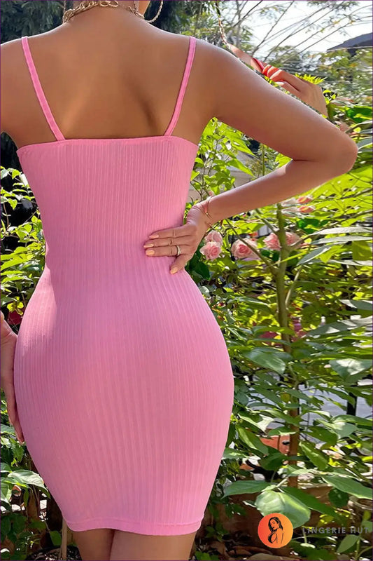 Off-shoulder Bodycon Mini Dress - Worth a Second Look - Dresses - Lingerie Hut - Backless • Casual • Cutout • Date Night