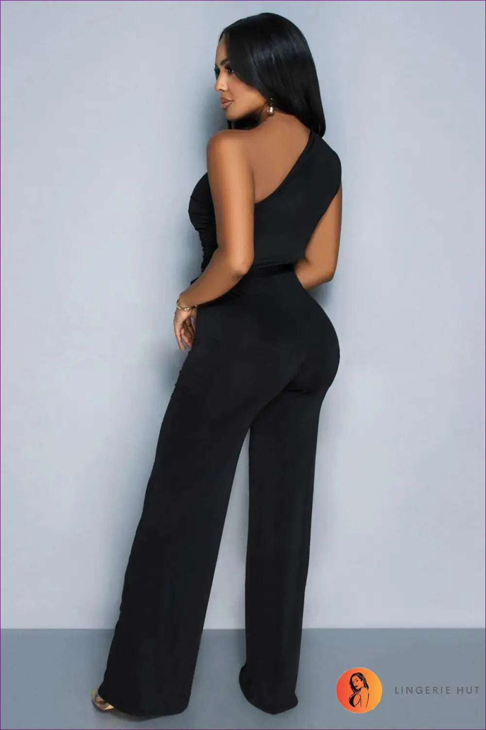 One-shoulder Jumpsuit - Summer Evenings Sorted - Lingerie Hut - Cutout • Evening Wear • Formal • Glamour