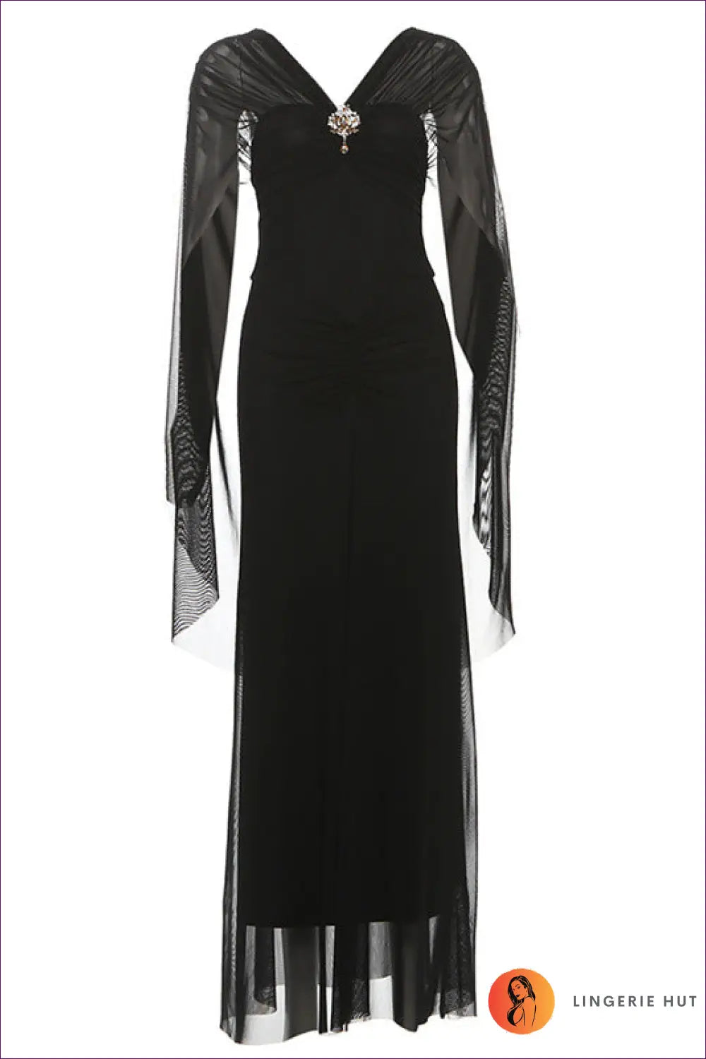 Off Shoulder Maxi Dress with Ruched Waist - Understated Glamour - s / Black - Dresses - Lingerie Hut - Backless