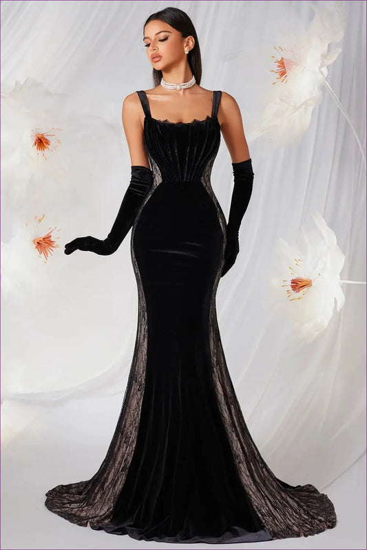 One-shoulder Tiered Maxi Dress - Asymmetric Slit - Bodycon • Elegant • just in • Ladys