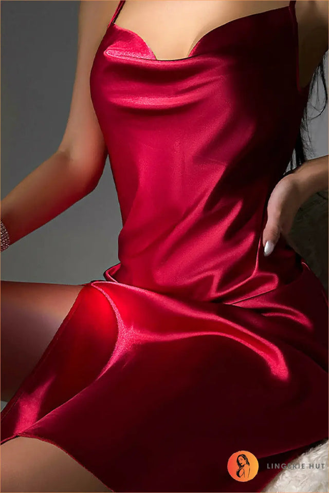 Silk Nightdress with Backless Split - Summer Evenings Sorted