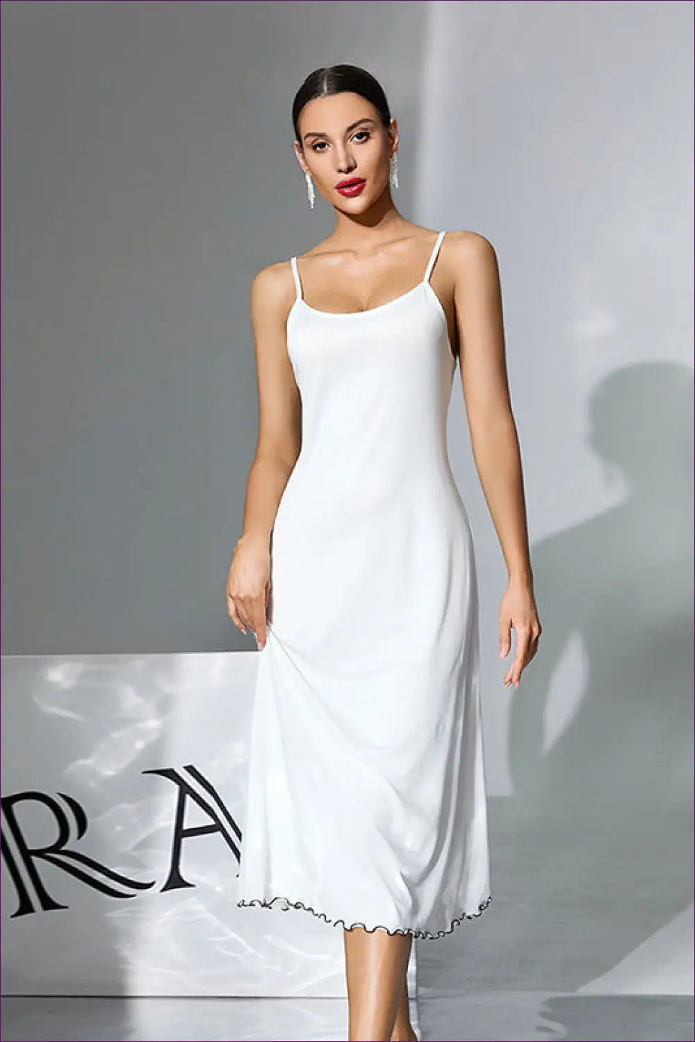 Silky Slip Midi Nightdress - Effortless Evenings in - Lingerie Hut - All Season • Casual • Everyday • Loungewear