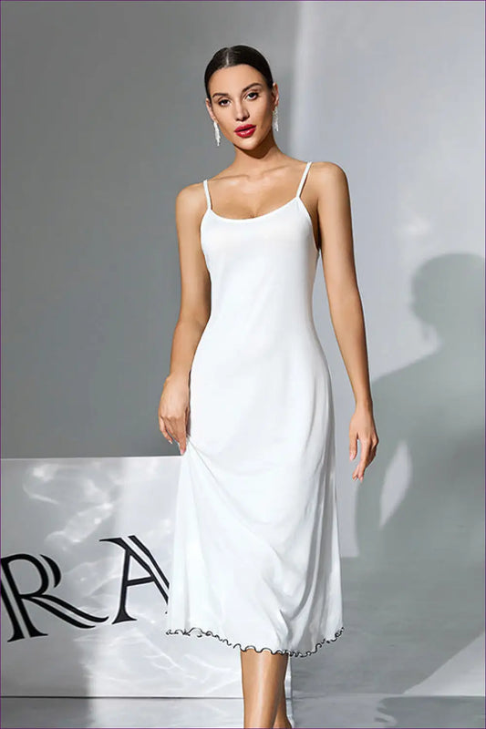 Silky Slip Midi Nightdress - Effortless Evenings in - Lingerie Hut - All Season • Casual • Everyday • Loungewear