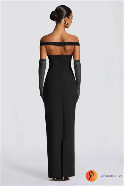 Sleek Strapless Backless Dress for Summer Nights - Effortless Allure