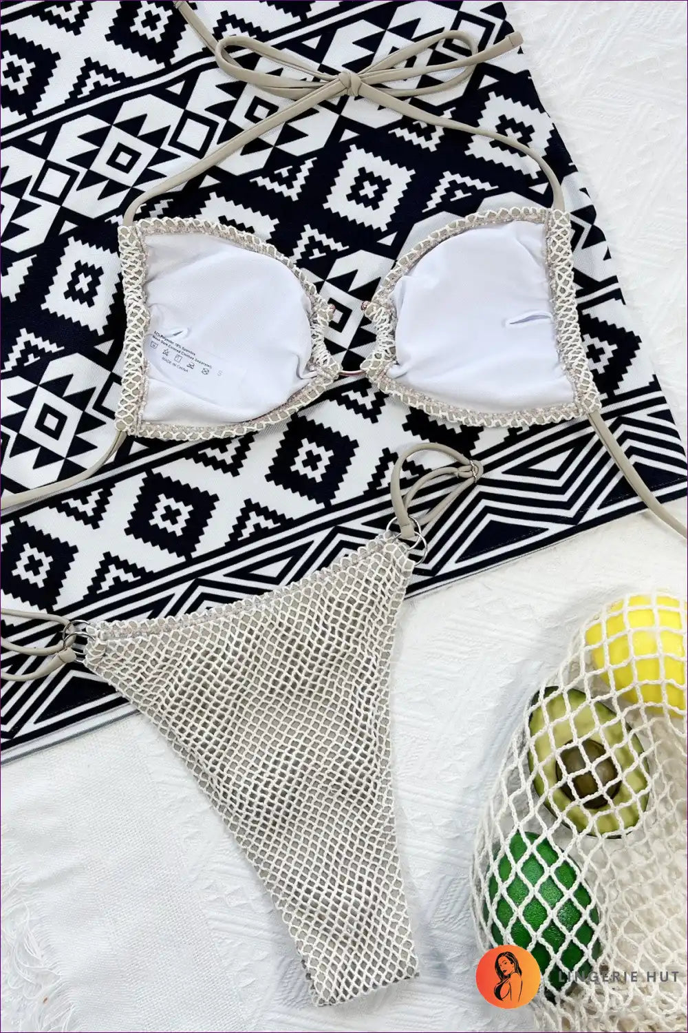 Elevate Your Summer Style With Our Solid Crochet Bikini. Handcrafted From 100% Cotton, This Unique Beachwear