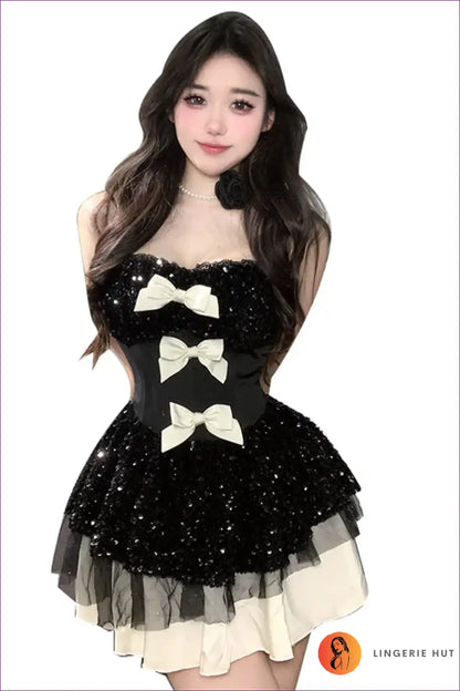 Spaghetti Strap Maid Dress with Flared Skirt - Dancing Queen for Casual, just In, Maid, Mini, Party