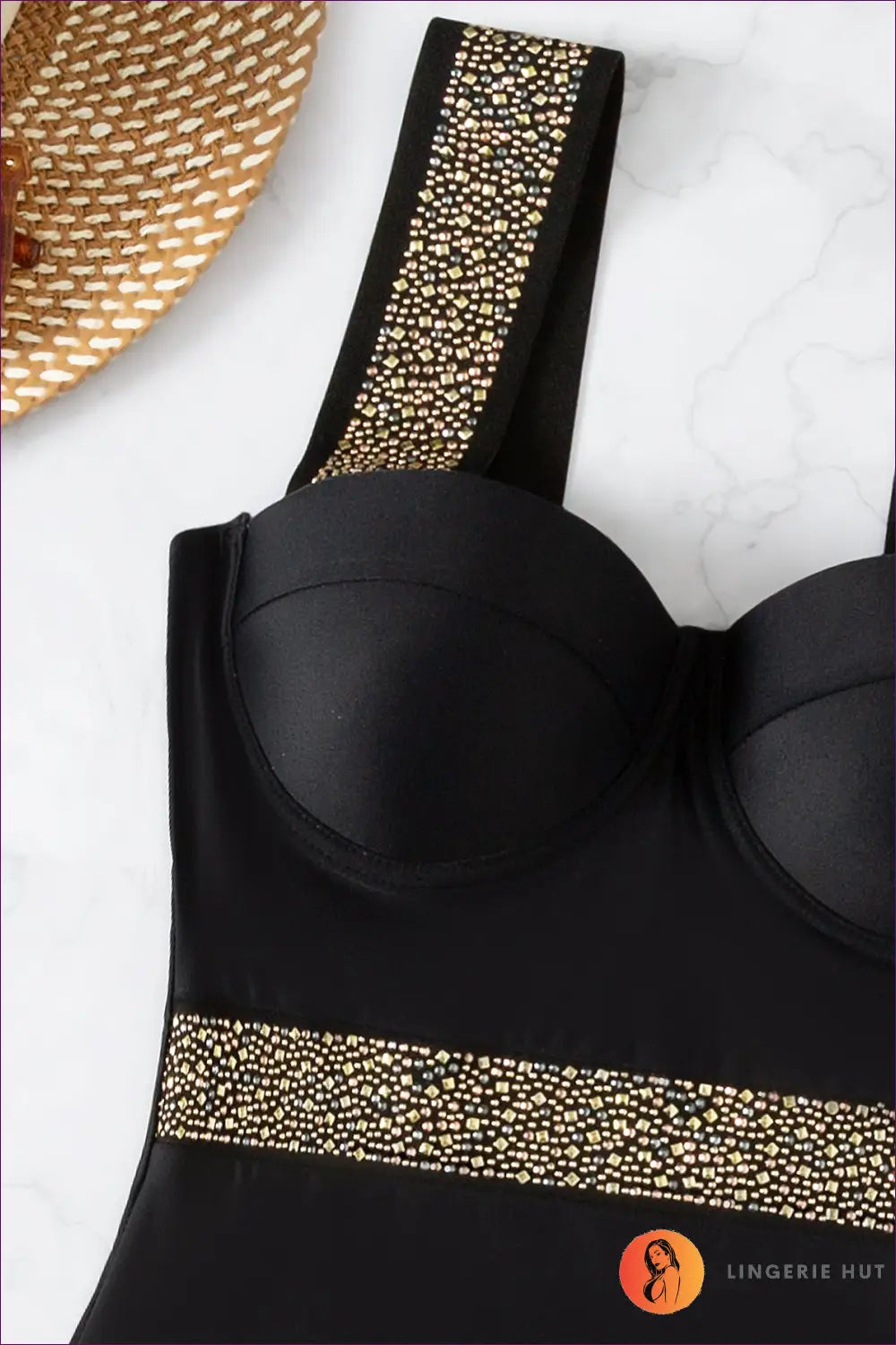 Sparkly Swimsuit with Rhinestones - Summer Evenings Sorted - Swimwear - Lingerie Hut - Beachwear • Boho • Casual