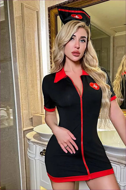 Spicy Nurse Cosplay Dress - Bold And Alluring