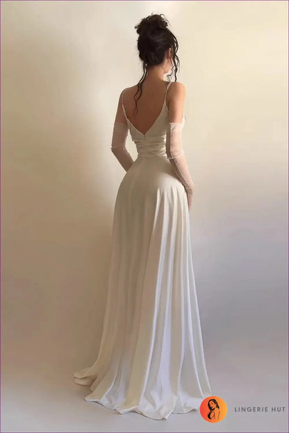 Split Dress with Fitted Waist - Sunlit Ease - Casual • Cotton • Dresses • Everyday - Lingerie Hut