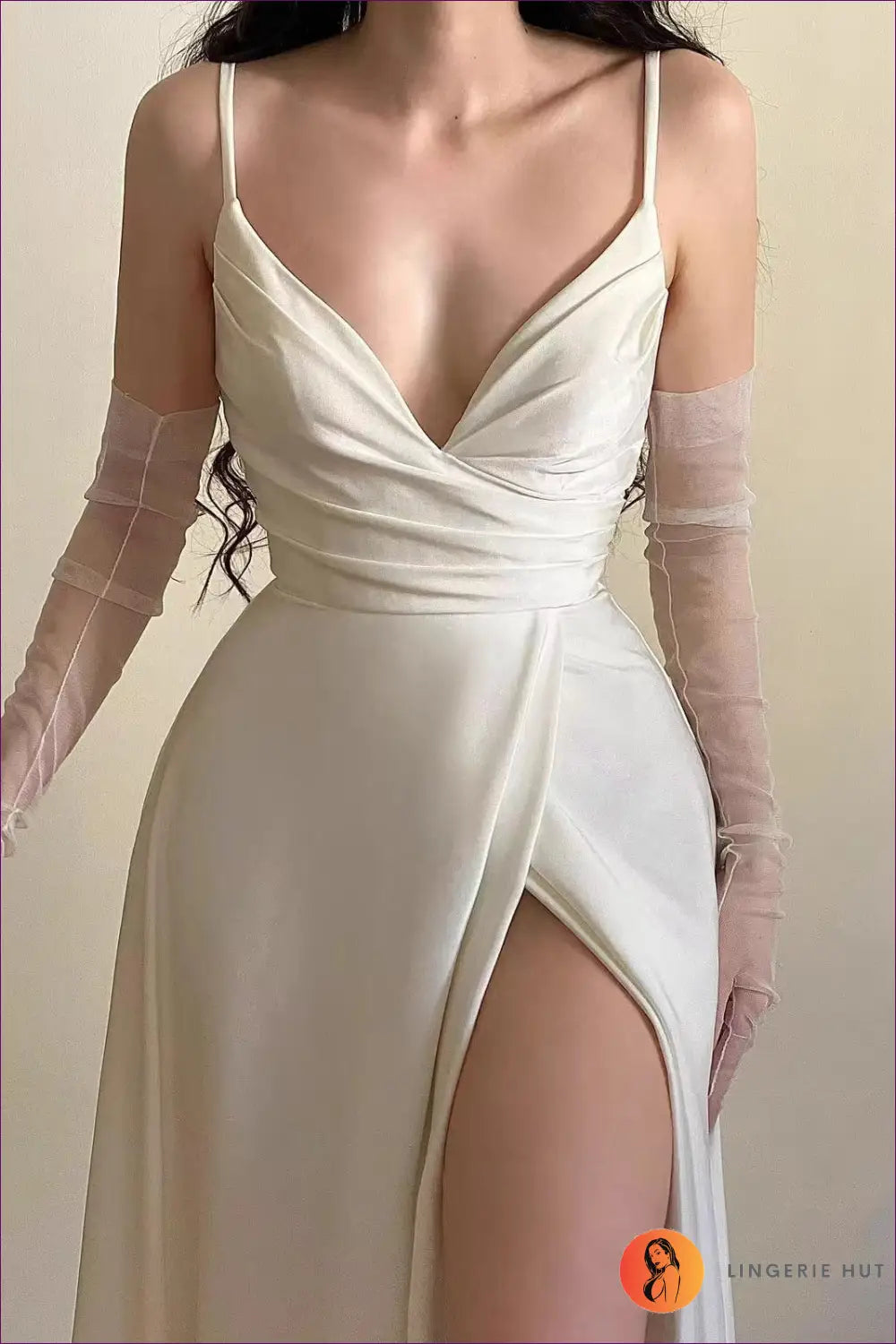 Split Dress with Fitted Waist - Sunlit Ease - Casual • Cotton • Dresses • Everyday - Lingerie Hut