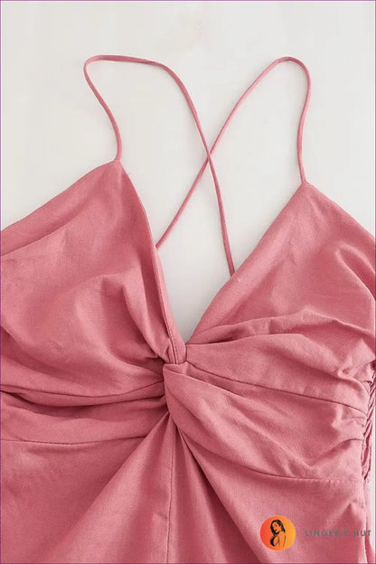 Split Dress with Hem - Warm Weather Poise - Casual • Cotton • Dresses • Everyday - Lingerie Hut