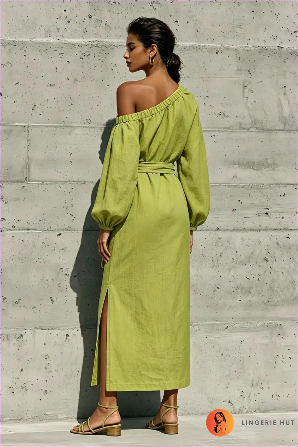 Split Dress with Side Pocket Detail - Sunlit Ease - Casual • Cotton • Dresses • Everyday - Lingerie Hut