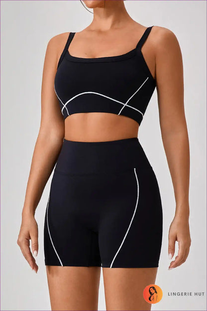 Sports Bra Set with Flare Trousers - Athletic Confidence for Activewear, All Season, Casual, co Ord, Crop