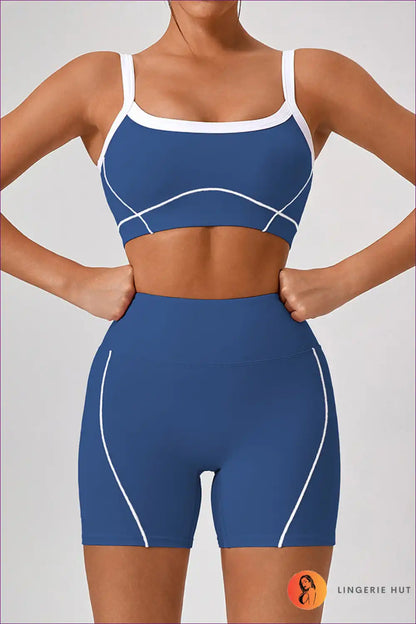Sports Bra Set with Flare Trousers - Athletic Confidence for Activewear, All Season, Casual, co Ord, Crop