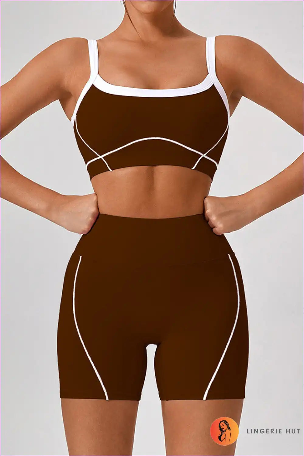 Sports Bra Set with Flare Trousers - Athletic Confidence for Activewear, All Season, Casual, co Ord, Crop