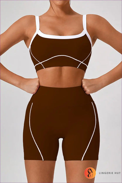 Sports Bra Set with Flare Trousers - Athletic Confidence for Activewear, All Season, Casual, co Ord, Crop