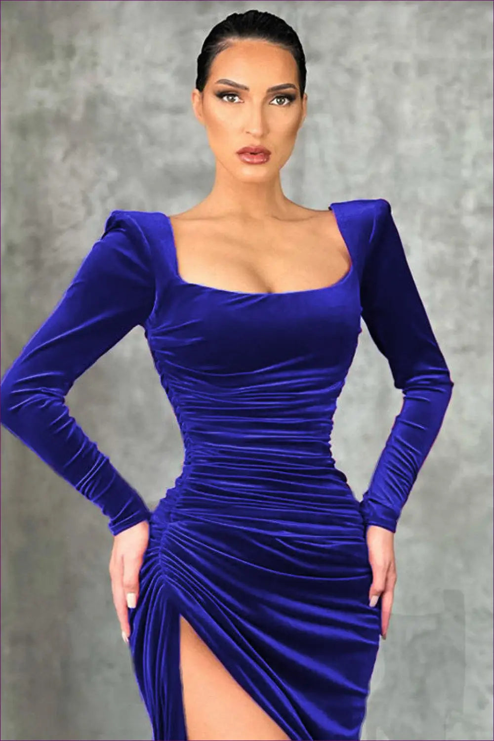 Square Neck Mini Tuxedo Dress - Understated Glamour - s / Blue - Dresses - Lingerie Hut - Bodycon • Clubwear • Date