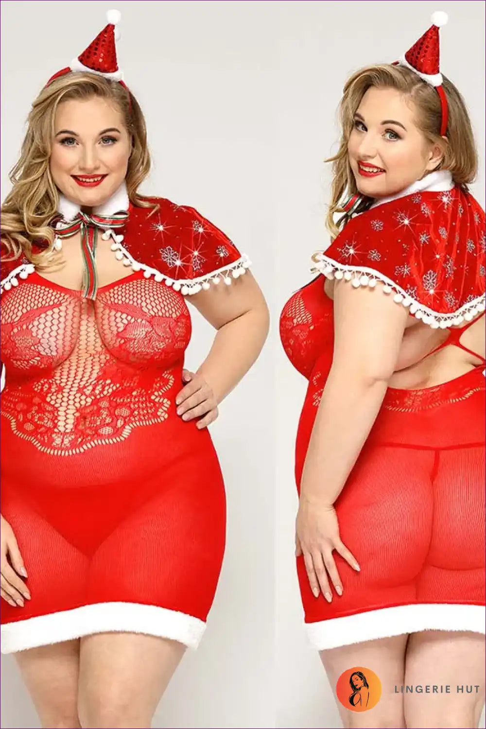 Stewardess Costume with Deep Neckline - Effortless Guest Energy for Bodycon, Clubwear, Costume, Evening Wear,