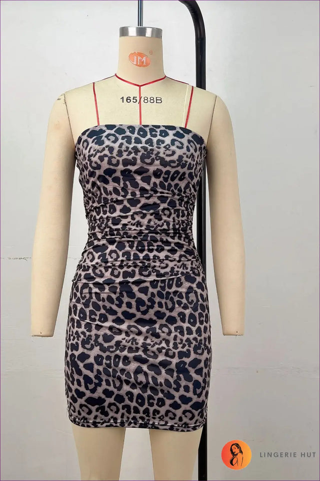 Strapless Abstract Print Mini Dress - Worth a Second Look