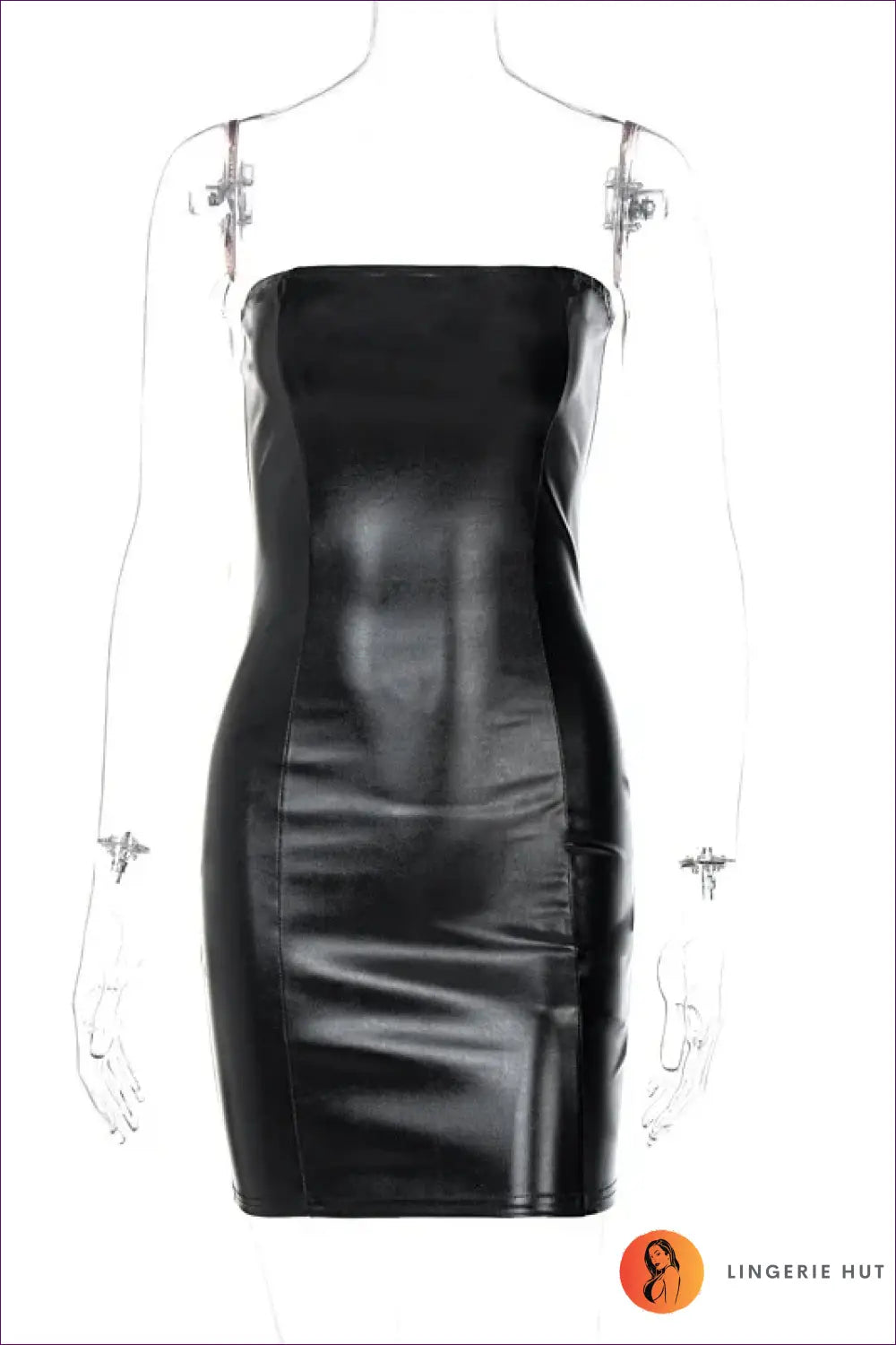 Strapless Leather Mini Dress with Tube Bodice - Bold and Backless - just in • Lingerie - Hut
