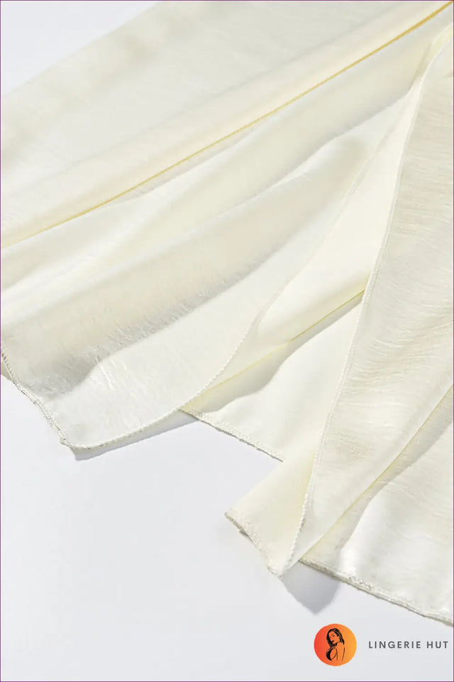 Strapless Satin Maxi Dress - Draped Ruffle Detail