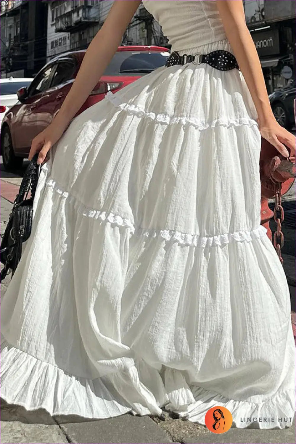 Strapless Set with Tiered Detail - Romantic Escape - co Ord - Lingerie Hut - Backless • Bridal • Chiffon • Dress