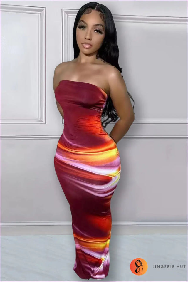 Strapless Split Maxi Dress - Summer Evenings Sorted
