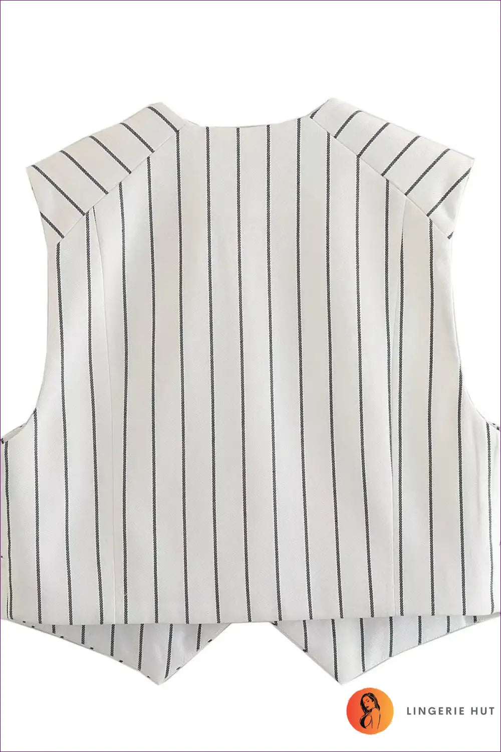 Striped Backless Vest Top - Effortless Autumn Layers - Clothing - Lingerie Hut - Autumn • Backless • Casual • Cutout