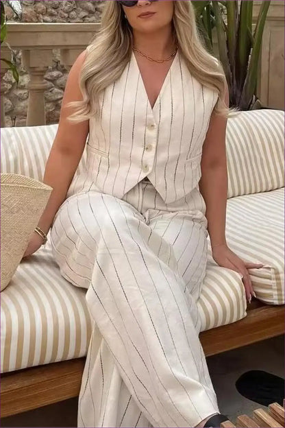 Striped Backless Vest Top - Effortless Autumn Layers - Clothing - Lingerie Hut - Autumn • Backless • Casual • Cutout