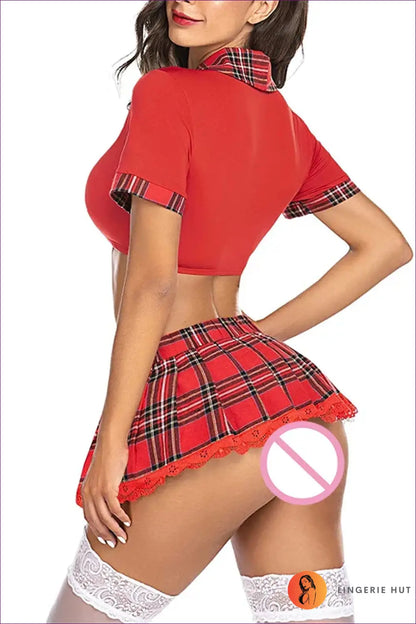 Student Costume Outfit Set - Fantasy Roleplay Ready - Lingerie Hut - Mini • Night in • Party • Polyester