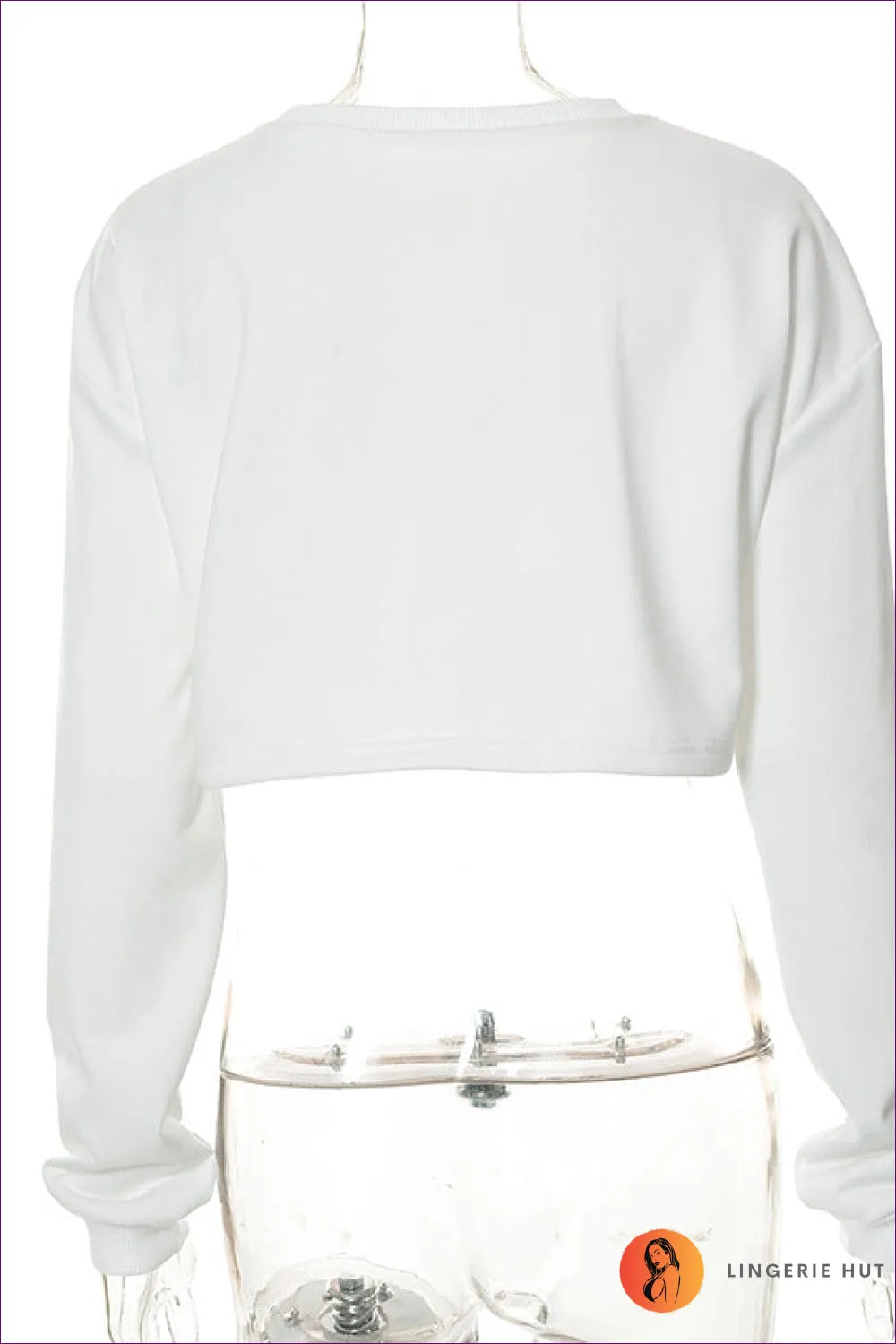 This Stylish Printed Long Sleeve Crop Top Is Perfect For a Night Out Or Can Be Dressed Down And Worn Casually.