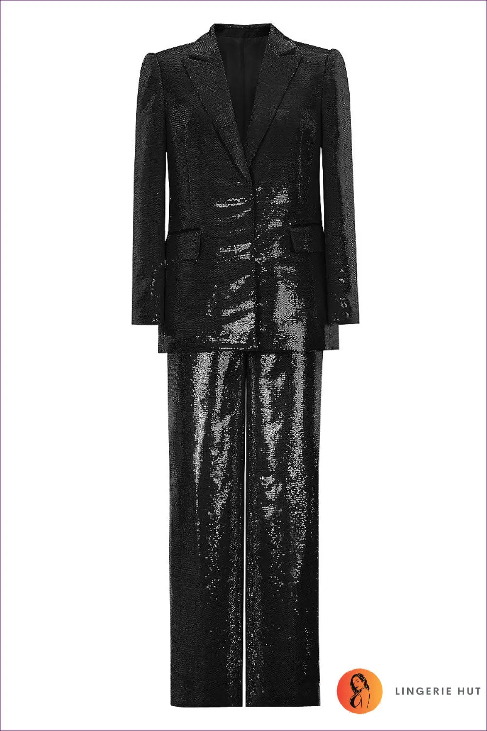 Suit Set with Sequin Details - Power Dressing Redefined - co Ord - Lingerie Hut - All Season • Evening Wear • Formal