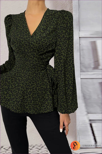 Embrace Your Adventurous Side With Our Sultry Leopard Print Top. This Top Is All About Confidence, Elegance,